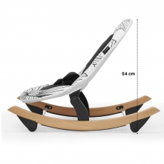 Крісло-гойдалка Kinderkraft Finio Black/White